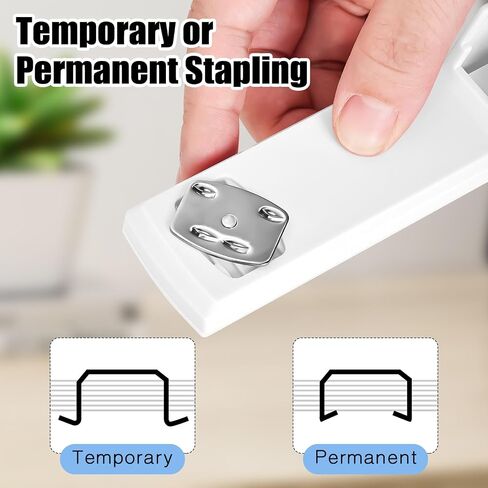 Stapler 25 Sheet Capacity with 1000 Staples and Staple Remover - Staplers for Desk, Non-Slip Office Stapler with Staples, White in Saudi Arabia