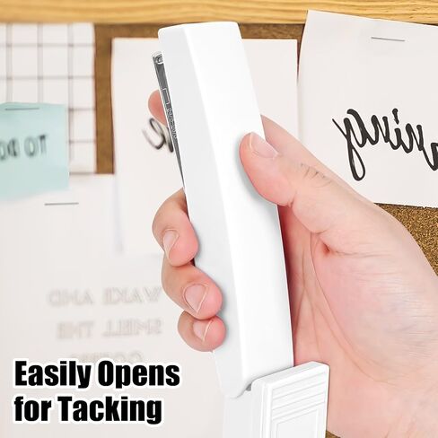 Stapler 25 Sheet Capacity with 1000 Staples and Staple Remover - Staplers for Desk, Non-Slip Office Stapler with Staples, White in Saudi Arabia