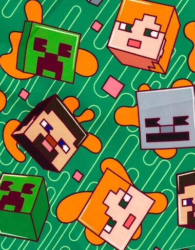 Minecraft UPF 50+ Swim Trunks Bathing Suit Toddler to Big Kid Sizes (4T - 18-20) in Kuwait