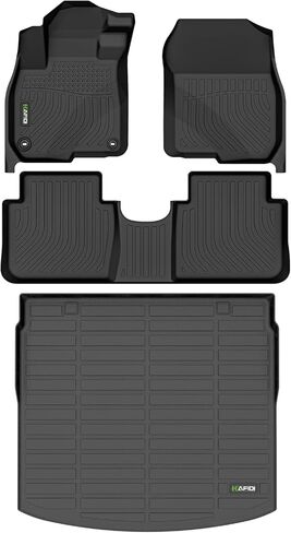 HAFIDI® Floor Mats & Cargo Liner Set Fit For 2023 2024 2025 Honda CRV Hybrid & 2023 2024 2025 Honda CRV All Weather Protection TPE Anti-Slip Automotive Full Set Floor Liners Custom Accessories - Black in Kuwait