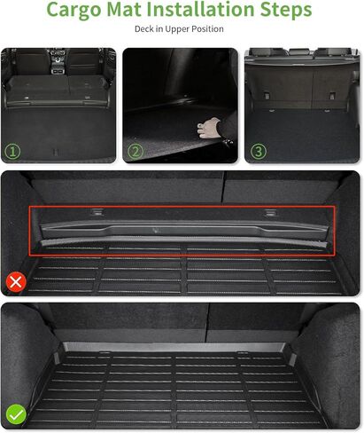 HAFIDI® Floor Mats & Cargo Liner Set Fit For 2023 2024 2025 Honda CRV Hybrid & 2023 2024 2025 Honda CRV All Weather Protection TPE Anti-Slip Automotive Full Set Floor Liners Custom Accessories - Black in Kuwait