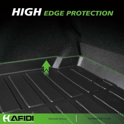 HAFIDI® Floor Mats & Cargo Liner Set Fit For 2023 2024 2025 Honda CRV Hybrid & 2023 2024 2025 Honda CRV All Weather Protection TPE Anti-Slip Automotive Full Set Floor Liners Custom Accessories - Black in Kuwait