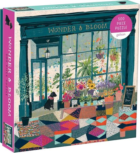 Galison Florette Puzzle, 500 Pieces, 20" x 20" – Floral Jigsaw Puzzle with a Beautiful Illustration by Victoria Ball – Thick Sturdy Pieces, Challenging Family Activity, Makes a Great Gift in Kuwait