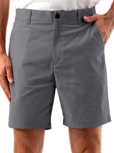 Mens Golf Shorts 7'' Inseam Lightweight Quick Dry Strech Casual Work Shorts, Hybrid Flat Front Golf Shorts for Men in Saudi Arabia