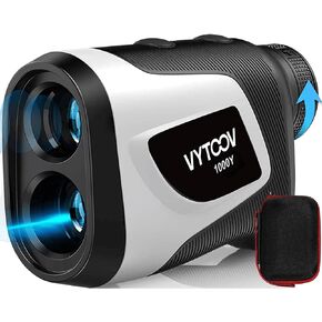 Golf Rangefinder with Slope 1000 Yards 6X Rangefinder Golfing with Slope On/Off Flag-Lock Tech with Vibration Continuous Scan Rechargeable Tournament Legal Golf Rangefinders