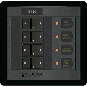 Blue Sea Systems 1216 12 Volt DC 4 Position,Black