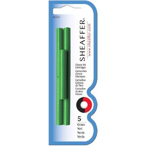 Sheaffer Skrip Fountain Pen Classic Ink Cartridge - Deluxe Blue (five per card)