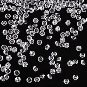 FUTUREPLUSX 10000 PCS Mini Clear Diamonds, 4.5mm Acrylic Crystal Diamond Fillers Wedding Confetti Table Decor