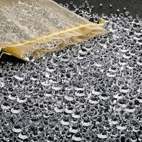7000 Pieces Vase Filler Bling Bling Diamond The Acrylic Gem Table Scatter Crystals in Four Sizes Table Decorations for Vase Filler Christmas Wedding Birthday Party (AB White)