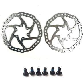 lightweight Bicycle Hydraulic Disc Brake Rotors MTB Road Racing Bike Brake Disc Rotors 140mm 44mm with 6 Bolts (2 pcs)