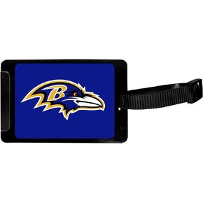 Siskiyou NFL Baltimore Ravens Luggage Tag , Black, 3.25"