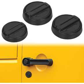 Upgraded Magnetic Keyhole Covers Compatible with 2018-2024 Jeep Wrangler JL, 4Xe and Gladiator JT, Keyhole Protection Keyhole Cover Decorative Trims for Jeep