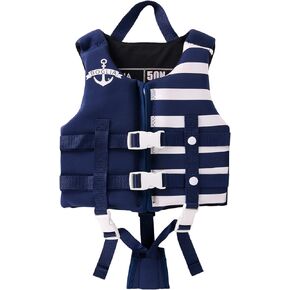 Boglia Toddler Swim Vest Kids Toddlers Floaties for Unisex Boys Girls Floation Swimsuit with Adjustable Safety Strap Age 1-9 Years/30-50Lbs