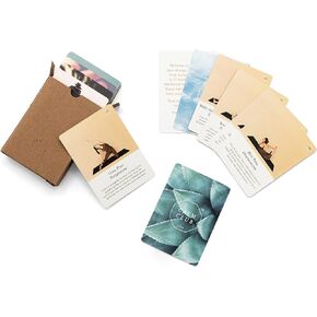 بطاقات يوجا نادي الهدوء | مجموعة بطاقات اليوغا مع 52 وضعية | بطاقات اليقظة الذهنية وإكسسوارات التأمل لتخفيف التوتر | هدايا العناية الذاتية للنساء | اكسسوارات اليوغا | هدايا اليوغا وهدايا الذهن in Kuwait