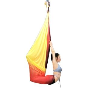 أرجوحة اليوغا الجوية، مجموعة أرجوحة اليوجا الحريرية البيلاتيس تتضمن سلسلة تسلق ديزي، مجموعة دليل الوضعية بطول 5.5 ياردة in Kuwait