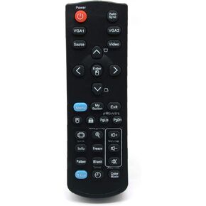 A-00009441 Replacement Remote Control for ViewSonic PJD5132 PJD5134 PJD5232L PJD5234L PJD5533W PJD6235 PJD6245 PJD6543W PJD7820HD PJD7822HDL Projectors