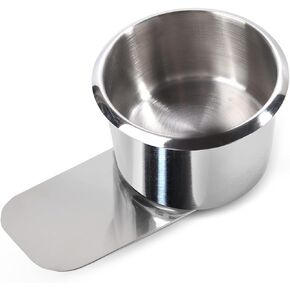 GSE Slide Under Stainless Steel Storage Drink Cup Holder, Poker Table Cup Holders for Casino Poker Table, Work Desk and Boats, RV Cars & Trucks