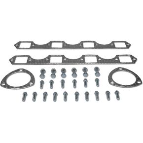 DNA Motoring GKTSET-BBC-82L Aluminum Exhaust Manifold Header Gasket Set Replacement,Metallic