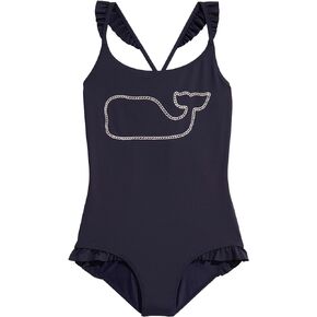 vineyard vines girls Girls' Ruffle One-pieceOne Piece Swimsuit