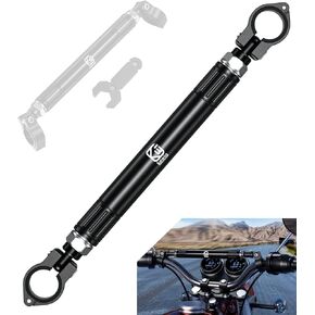 BRCOVAN Aluminum Alloy Cross Bar for Motorcycle, Length Adjustable Design Handlebar Extender Extension, Motorcycle Balance Bar Reinforce Lever Compatible with Handlebar 22mm in Diameter