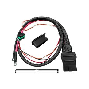 4 Pin Plow Side Battery Cable Wire Harness Fit for Western SnowEx Fisher Blizzard Snow Plow Replace 42015 412421, Snow Plow Side Power Cable with Dust Cover