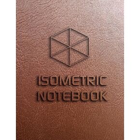 Isometric Notebook: Isometric Graph Paper Large Isometric Grid Pages Size 8.5x11" 120Pages Leather Cover in Kuwait
