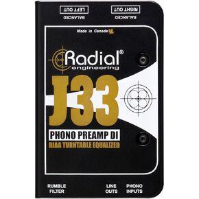 Radial Engineering J33 RIAA Turntable Preamp Direct Box