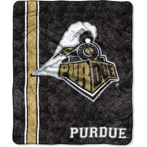 Officially Licensed NCAA Jersey Sherpa on Sherpa Throw Blanket, 50" x 60", Multi Color