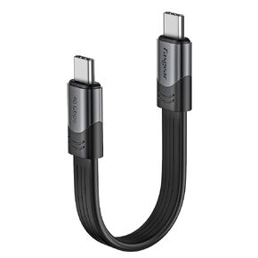 Fasgear Short USB 4 Cable 6-inch/15cm 100W 40Gbps USB C to USB C Cable with 5K@60Hz Video Output Compatible for Thunderbolt 4/3 Port MacBook Pro Mac Mini External SSD Hub Docking Monitor Display eGPU