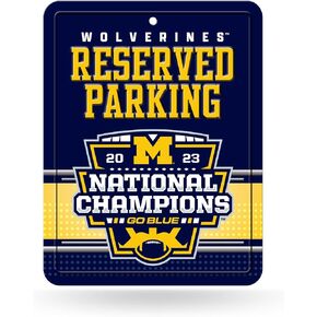 Rico Industries NCAA Georgia Bulldogs CFP College Football 2023 National Champions Metal Parking Sign