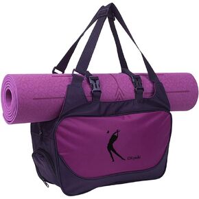 Gym Bag with Yoga Mat Holder，Yoga Mat Bags Fits All Your Daily Stuff for Women(No Yoga Mat)