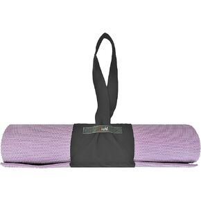 Roll Up & Carry Foldable Yoga Mat Carrier – Put On and Take Off Instantly – Patented Innovative Design – Washable Lightweight Material is Durable and Fits Most Standard Size Mats