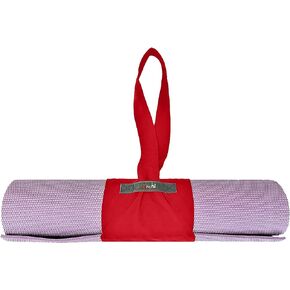 Roll Up & Carry Foldable Yoga Mat Carrier – Put On and Take Off Instantly – Patented Innovative Design – Washable Lightweight Material is Durable and Fits Most Standard Size Mats