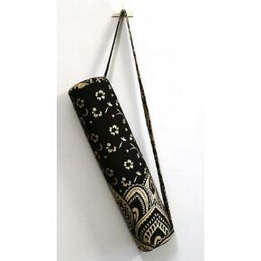 ICC Black Gold Mandala Full-Zip Exercise Yoga Mat Carry Bag Gym Beach Pilates Carrier Bags Hippie Mandala Indian Cotton Bag
