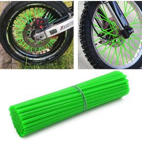 72 Pcs Motorcycle Spoke Skins Covers for 8"-21" wheel rims for Kawasaki KX KL-XF KLR KL Honda CRF XL XLR XR K.T.M Y.amaha XT250-600 WRF XC R-Z400S SM RM2 F750GS(Black)