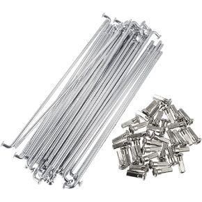 uxcell 36pcs 3.5mm Thread Diameter 170mm Length Motorcycle Wheel Spokes W/Nipples