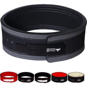 IBRO Powerlifting Lever Gym Belt – Power 8MM, 10MM or 13MM Extreme Heavy Duty Genuine Leather Belts - Squats Deadlifts Bodybuilding Weight Lifting IPF Power Lifting Strongman for Men