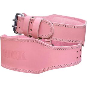 Jaffick Weight Lifting Belt For Ladies Leather Gym Belts Lower Waist Back Support For Women Men Fitness Squat Deadlift Heavy Duty Cross Training Gym Powerlifting Workout