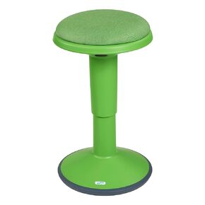 ECR4Kids Sitwell Wobble Stool with Cushion, Adjustable Height, Active Seating, Seafoam