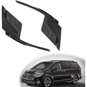 Windshield Wiper Cowl Cover Trim, Windshield Wiper Side Cowl Extension Cover Trim Left and Right Side Compatible with Toyota Sienna Base Mini/CE/LE/SE/XLE, 53866-08020 53867-08020