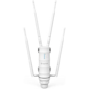 WAVLINK AC1200 Outdoor WiFi Extender with Passive POE Wireless High Power Outdoor Weatherproof Wi-Fi Range Repeater Access Point, Dual Band 2.4GHz 5GHz, 4x7dBi Detachable Antenna