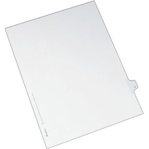 Avery Individual Legal Exhibit Dividers, Allstate Style, F, Side Tab, 8.5 x 11 inches, Pack of 25 (82168)