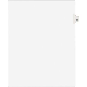 Avery Legal Dividers, Premium Individual Tab Titles, Letter Size, Side Tabs, 30, Pack of 25 (01030)