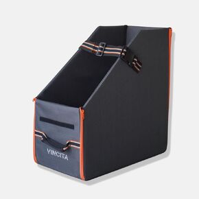 صندوق Vincita Keeper لدراجة Brompton القابلة للطي - حل تخزين الدراجة القابل للطي - مناسب لدراجة Brompton - حافظ على الدراجة عموديًا في صندوق السيارة لتوفير المساحة وتجنب الضرر - غطاء متكامل متضمن