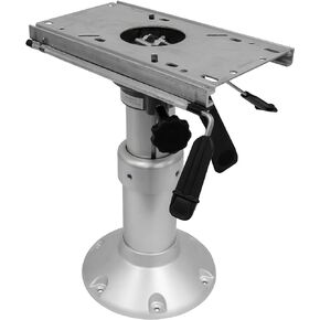 Wise Heavy Duty Mainstay Air Power Pedestal with Slide, Silver