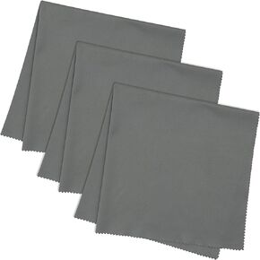 3-Pack 16x16 Inch Extra Large Microfiber Cleaning Cloths for Laptop, LCD TV, Computer Screen, Monitor, Tablet, Camera Lens, Glass, Telescope, iPhone, iPad, Other Delicate Surface