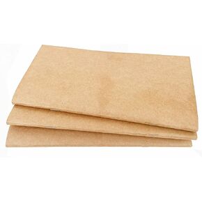 TK Design- Refillable Paper for Leather journals, Blank Paper Booklets, 3 Pack, 102 sheets/204 Pages Total (Blank Paper)