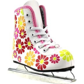 Girls American Flower Power Double Runner Ice Skate