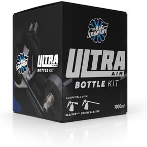The Rag Company ULTRA Air Tool Bottle Kit - High-Impact Replacement/Storage Bottle; Lid with Seal; Weighted Silicone Pickup Tube; and 10 Bottle Label Stickers for Contents