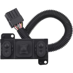 Power Seat Switch Adjust Tilt Control Left Driver Side Compatible with 1993-2014 Ford F150 F250 F350 F450 F550 Supper Duty/ F650 F750 E150 E250 E350 E450/ Lincoln Replaces PSW106 F65Z-14A701-AA